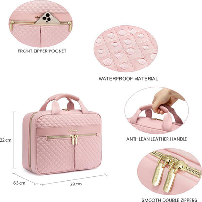Damen Kulturtasche zum Aufhängen, Große Waschtasche für