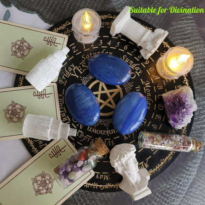 QINJIEJIE Großer Blauer Aventurin Kristall für Meditation und Deko