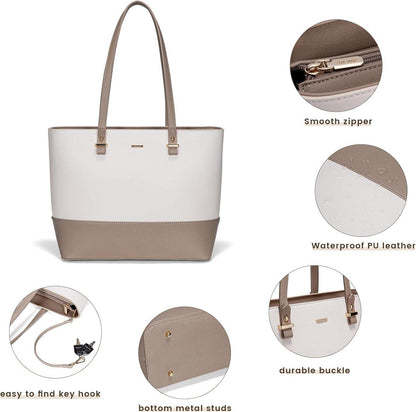 Große LOVEVOOK Damen Handtasche Set mit Geldbörse - Synthetisches Leder - 3-teilig