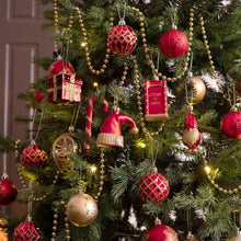 Weihnachtskugeln Set 100 Stück Thema Rot Gold mit