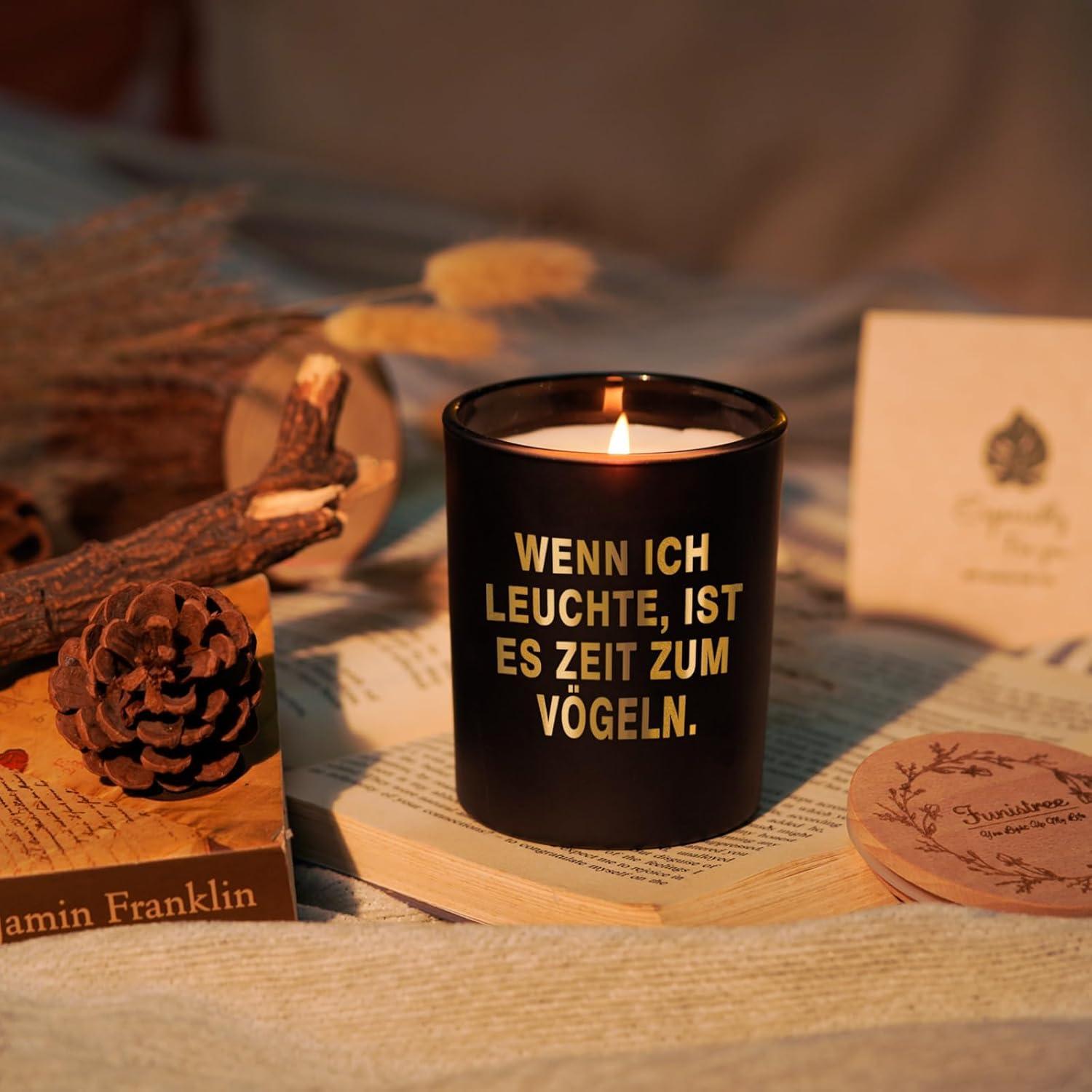 Weihnachtsgeschenke Duftkerze Glas Männer Romantische Weihnachtskerzen