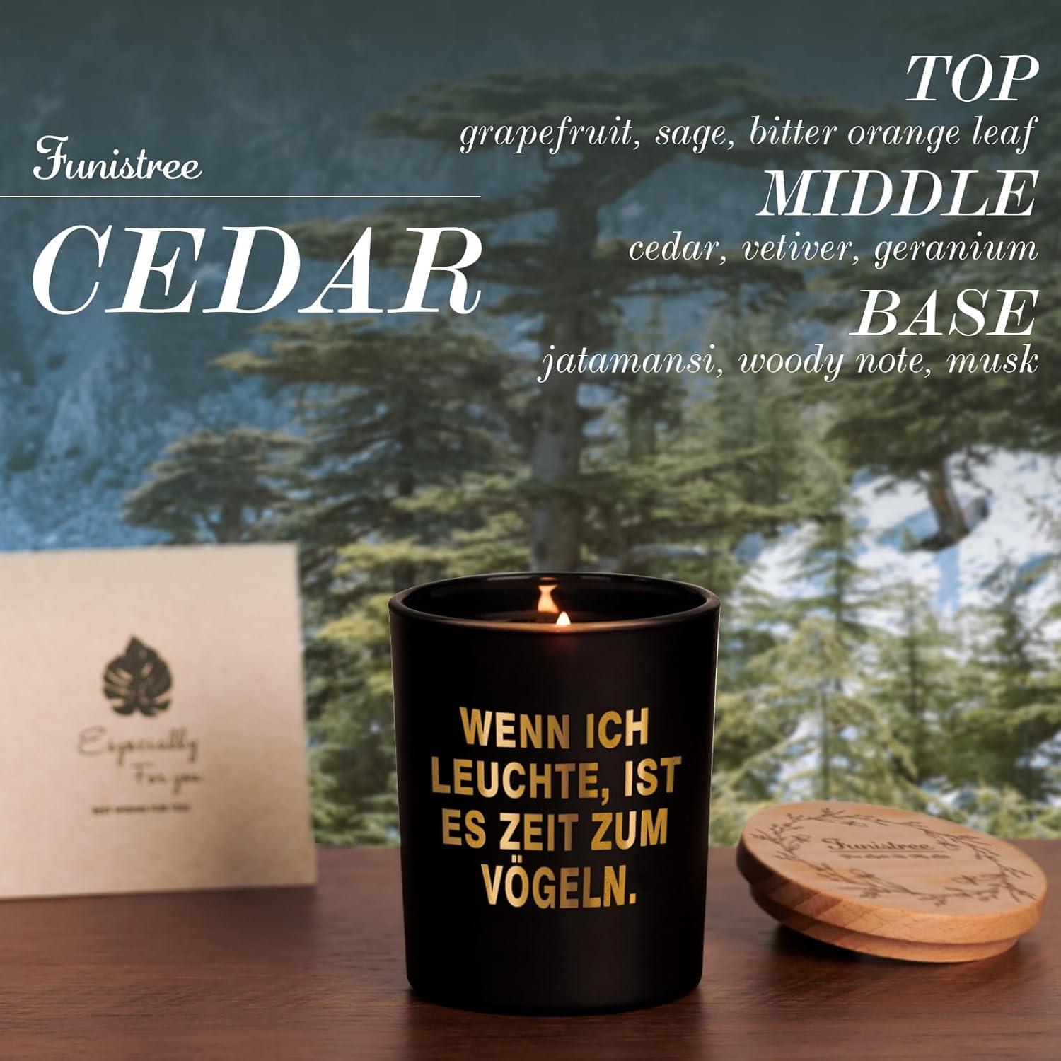 Weihnachtsgeschenke Duftkerze für Männer im Glas - Romantische Christmas Candles A1-männer