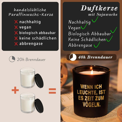 Duftkerze Weihnachtsgeschenk Männer Romantische Xmas Kerze im Glas
