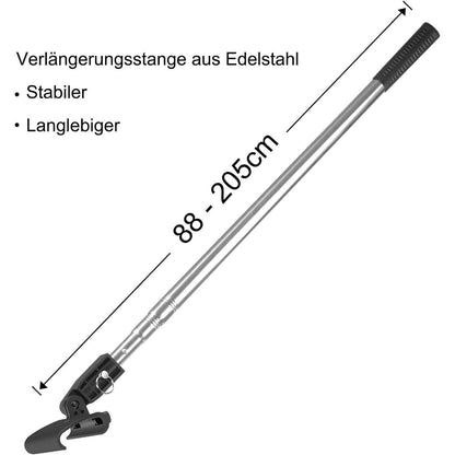 Flächenspachtel Set 5-teilig mit Teleskopstange