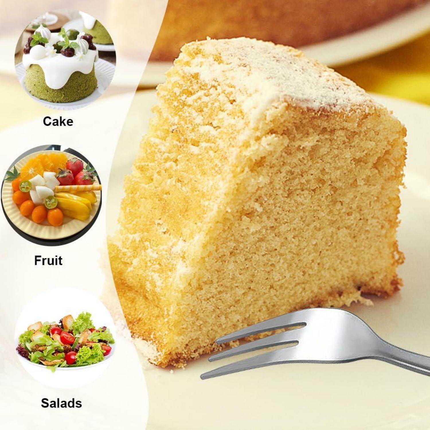 Gohytal Kleine Löffel und Gabeln Set Edelstahl 24 Stück 5,71 Inch für Hochzeit und Geburtstag