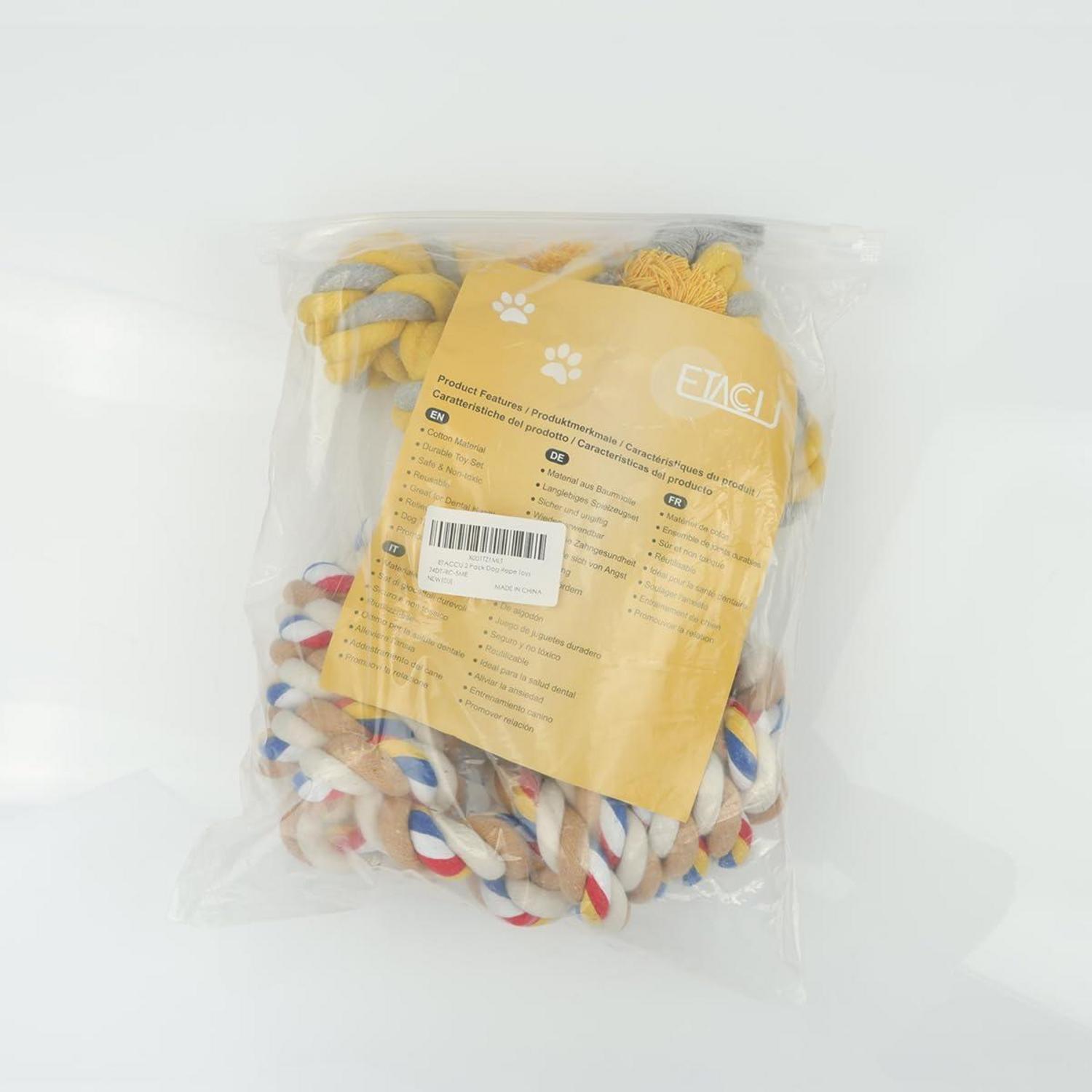 ETACCU Hundespielzeug Seil Baumwolle Unzerstörbar für Große Hunde