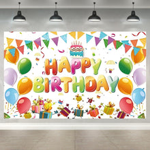 Buntes Happy Birthday Banner Dekoration für Geburtstagsfeiern