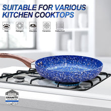 Bratpfanne mit Deckel 20cm Induktion Granit
