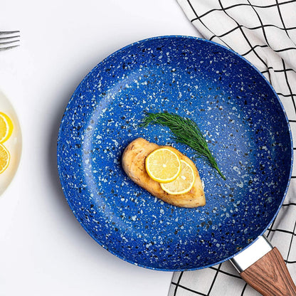 Bratpfanne mit Deckel 20cm Induktion Granit