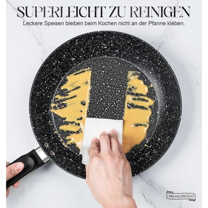 Granit-Bratpfanne mit Deckel 26cm Induktion