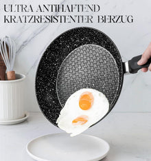 Granit-Bratpfanne mit Deckel 26cm Induktion