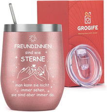 Weihnachtsgeschenke Beste Freundin Edelstahl Kaffeebecher 350ml