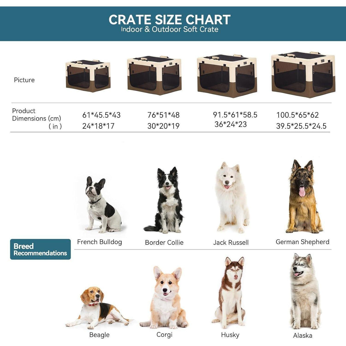 Faltbare Hundebox für Zuhause & Reisen – Komfortabler Kennel
