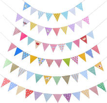 72 Dreiecks-Wimpelfahnen Partyzubehör Geburtstagsfeier