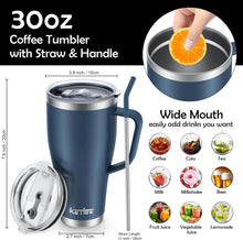 Thermobecher mit Strohhalm 850ml Kaffeebecher to go 2 Deckeln 30oz