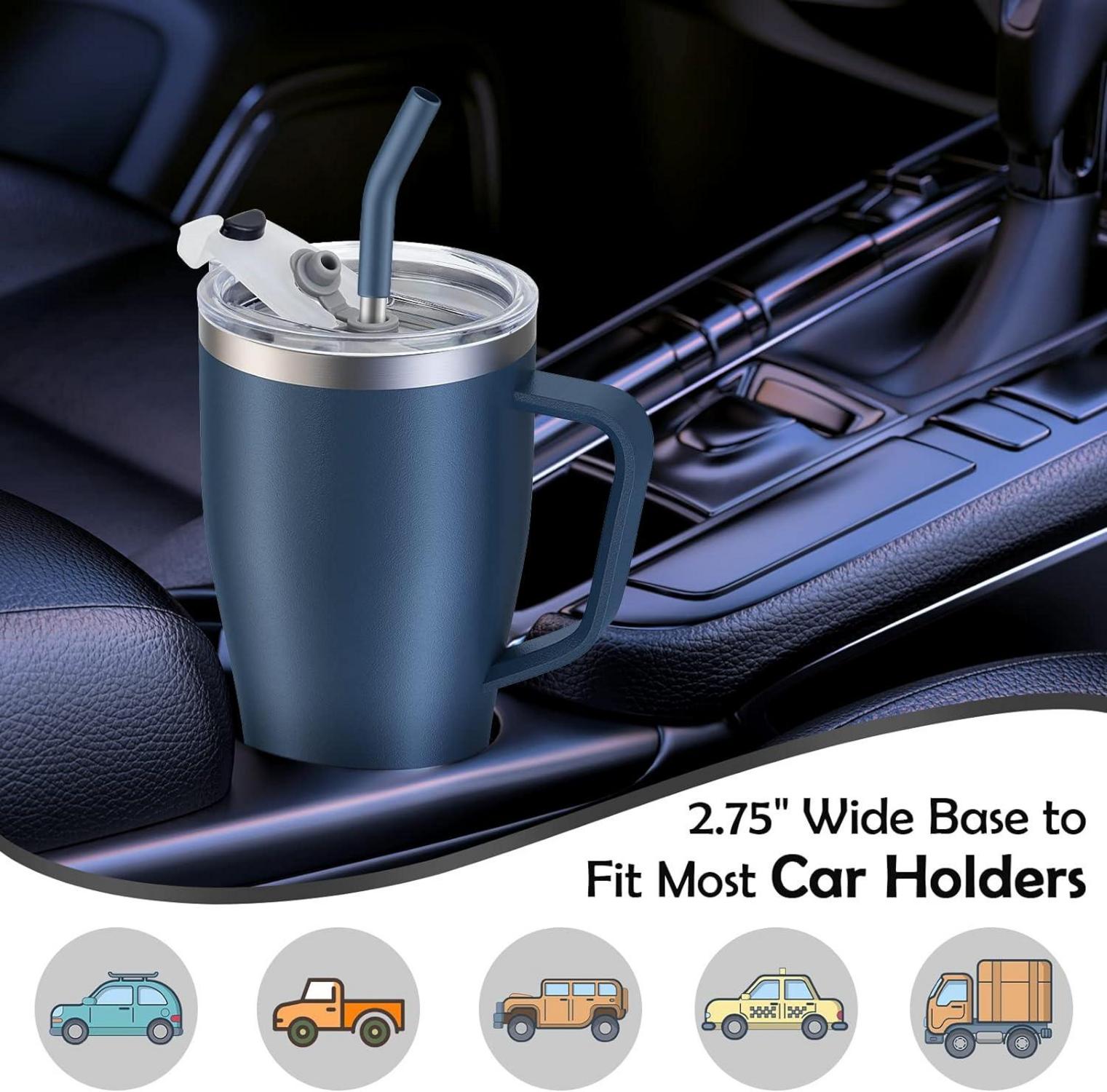 Thermobecher mit Strohhalm 850ml Isolierbecher Kaffeebecher to go 30oz