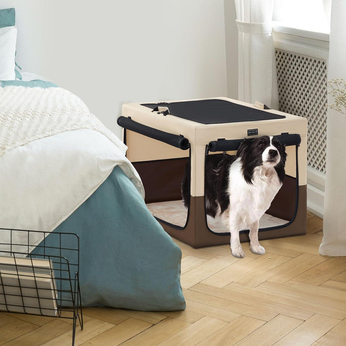 Tragbarer Hundekäfig mit Matte – Komfortable Transportbox für Hunde