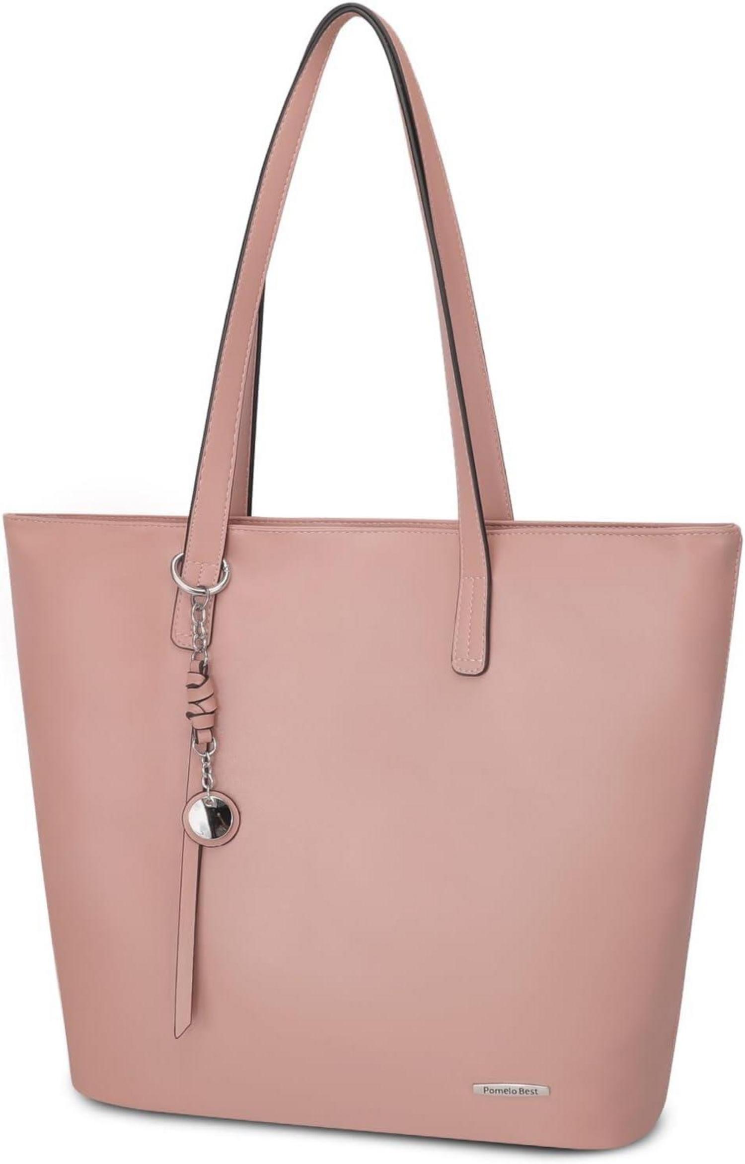 Elegante Damen Handtasche Shopper aus Kunstleder Patchwork-Design