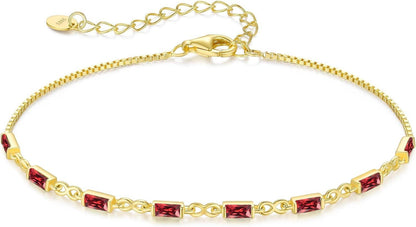 Gold Armband Damen 925 Sterling Silber 14k Vergoldet Zirkonia Infinity
