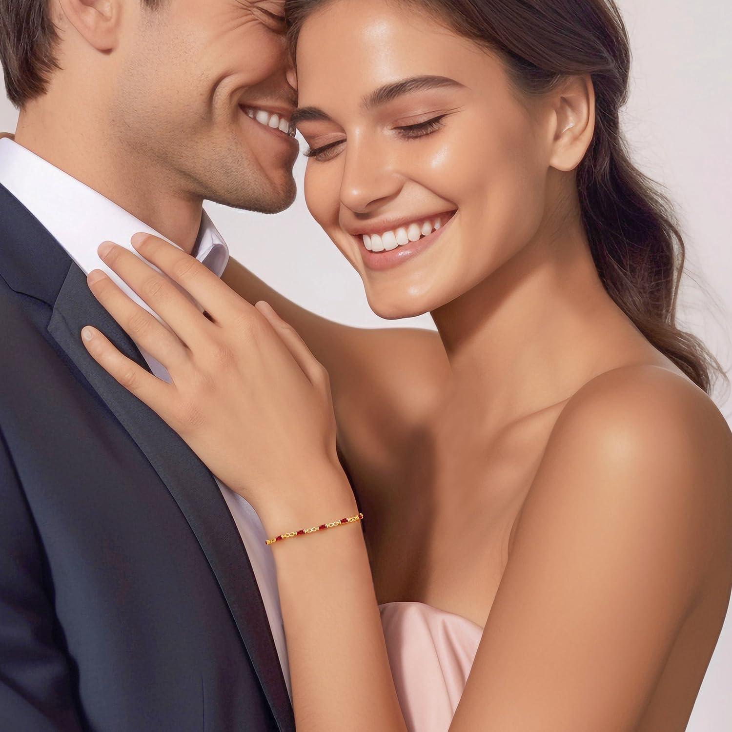 CDE Gold Armband Damen 925 Sterling Silber 14k Vergoldet Zirkonia Infinity Armkette Verstellbar Schmuck Muttertag Valentinstag