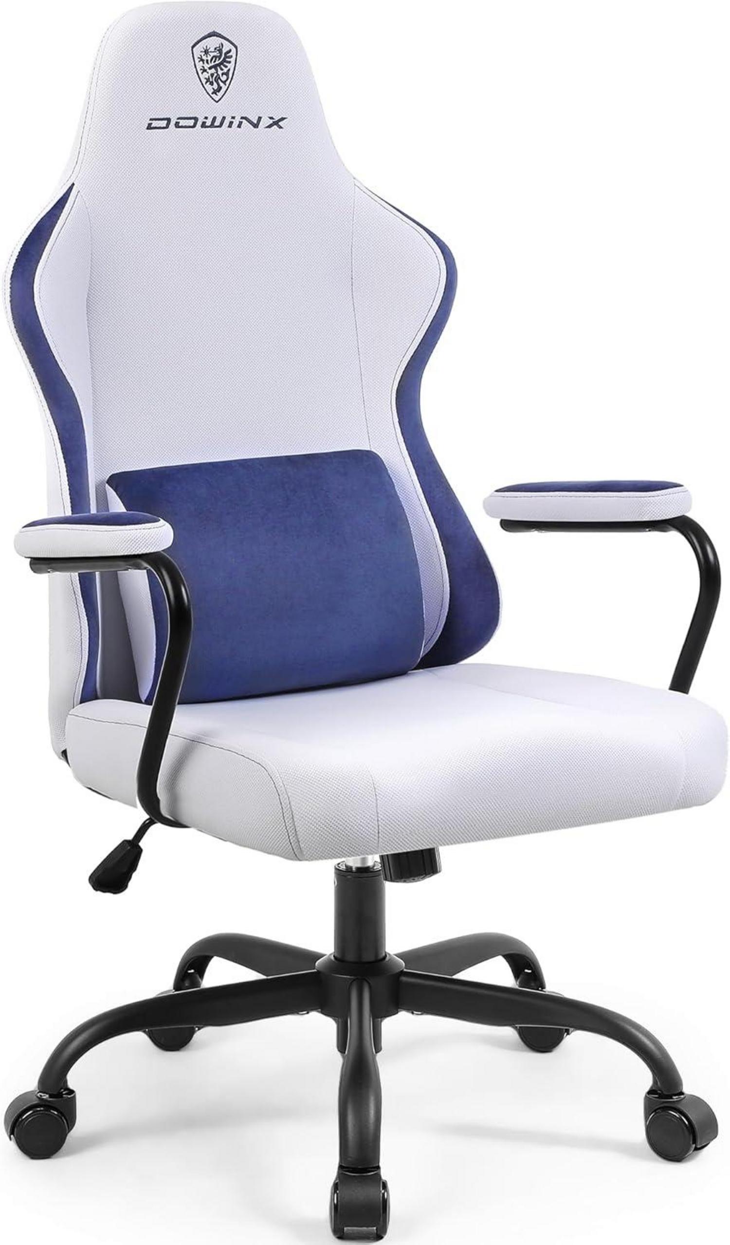 Ergonomischer Gaming Stuhl mit Lendenstütze für Kinder - Blau