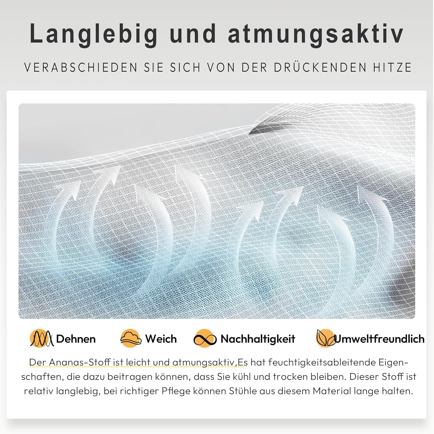 Dowinx Gaming Stuhl Ergonomisch Stoff Kinder Blau