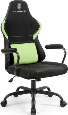Ergonomischer Gaming Stuhl mit Lendenwirbelstütze für Kinder Green