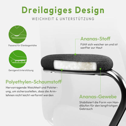 Dowinx Gaming Stuhl Stoff Kinder Ergonomisch Lendenwirbelstütze Grün