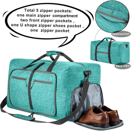 Reisetasche 115L mit Schuhfach, Minzgrün