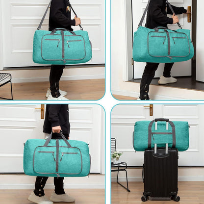 Reisetasche 115L mit Schuhfach, Minzgrün