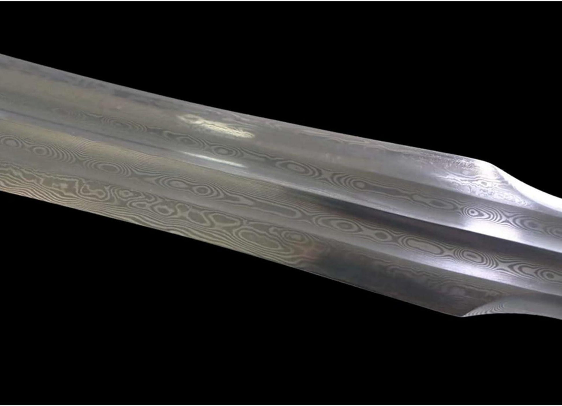 Handgefalteter Damaskus Stahl Speer 123cm Kampfsportübungen
