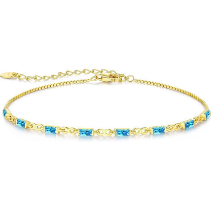925 Sterling Silber Armband Damen vergoldet Zirkonia Infinity Geschenk