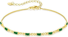 CDE Gold Infinity Armband Zirkonia 925 Sterling Silber 14kFixedSize