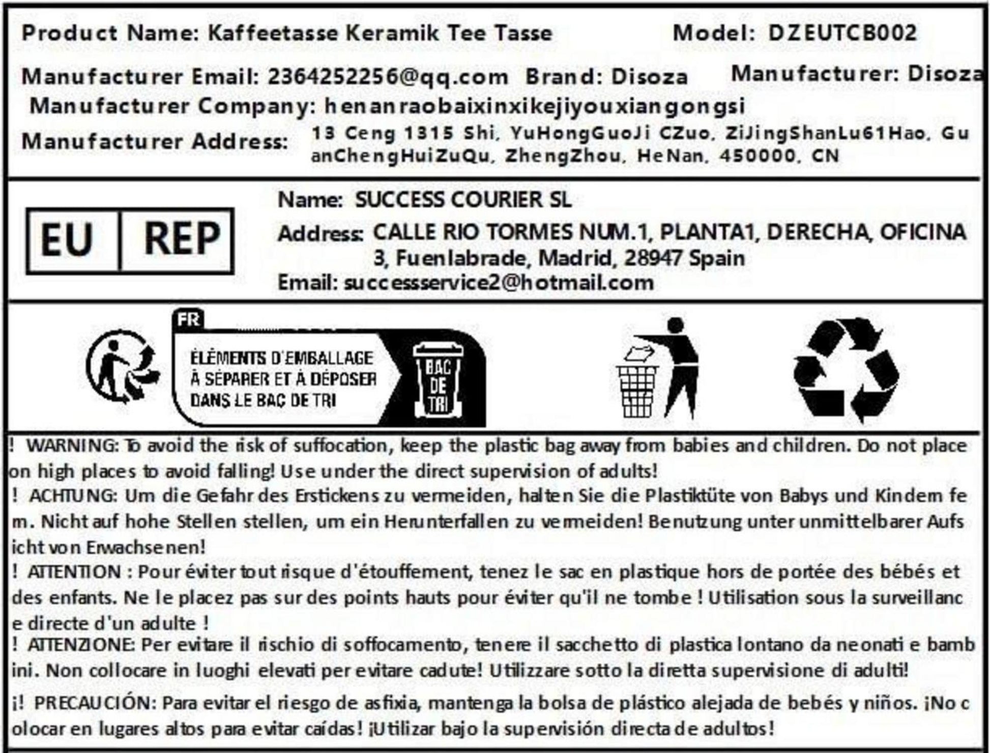 Große Kaffeetasse Keramik 700ml Grüne Suppentasse mit Henkel