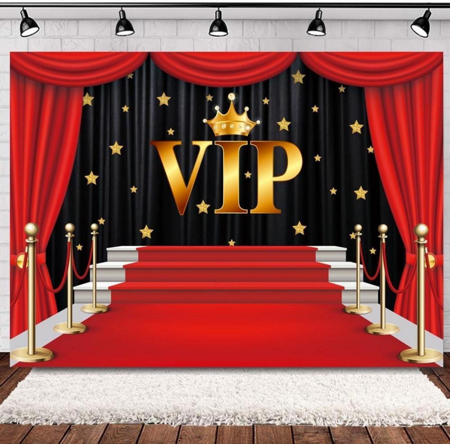 VIP Fotografie Kulisse Gold Glitter Spots Vorhang Hintergrund