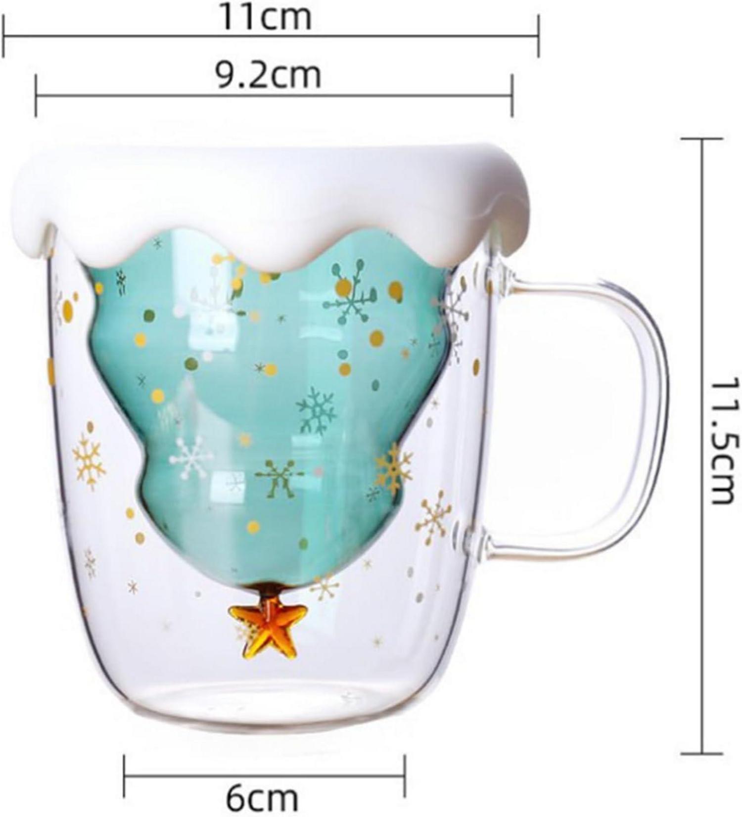 Weihnachtstasse Doppelwandige Gläser Teegläser Lustige