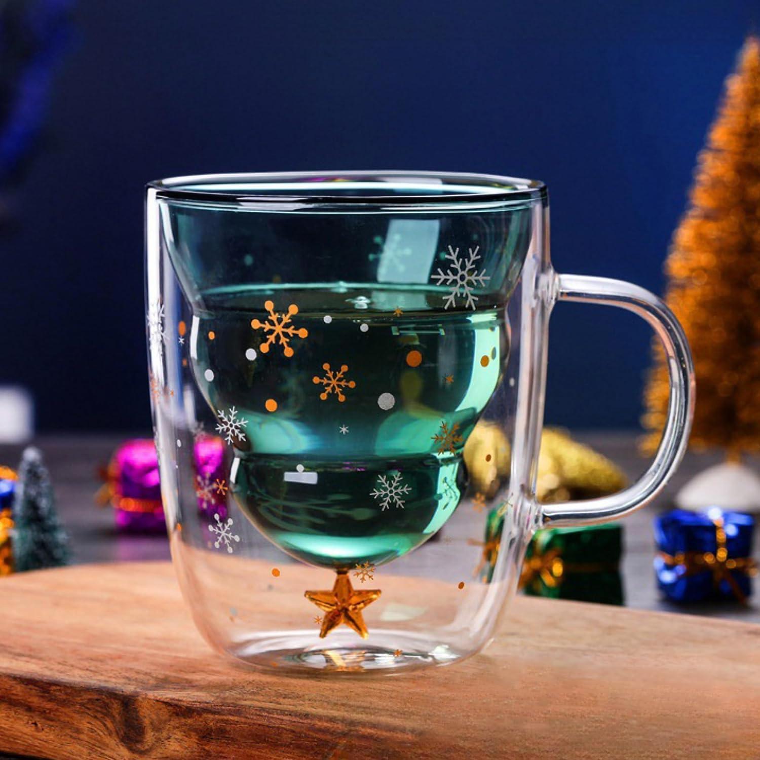 Weihnachtstasse Doppelwandige Gläser Teetassen Lustige Geschenke