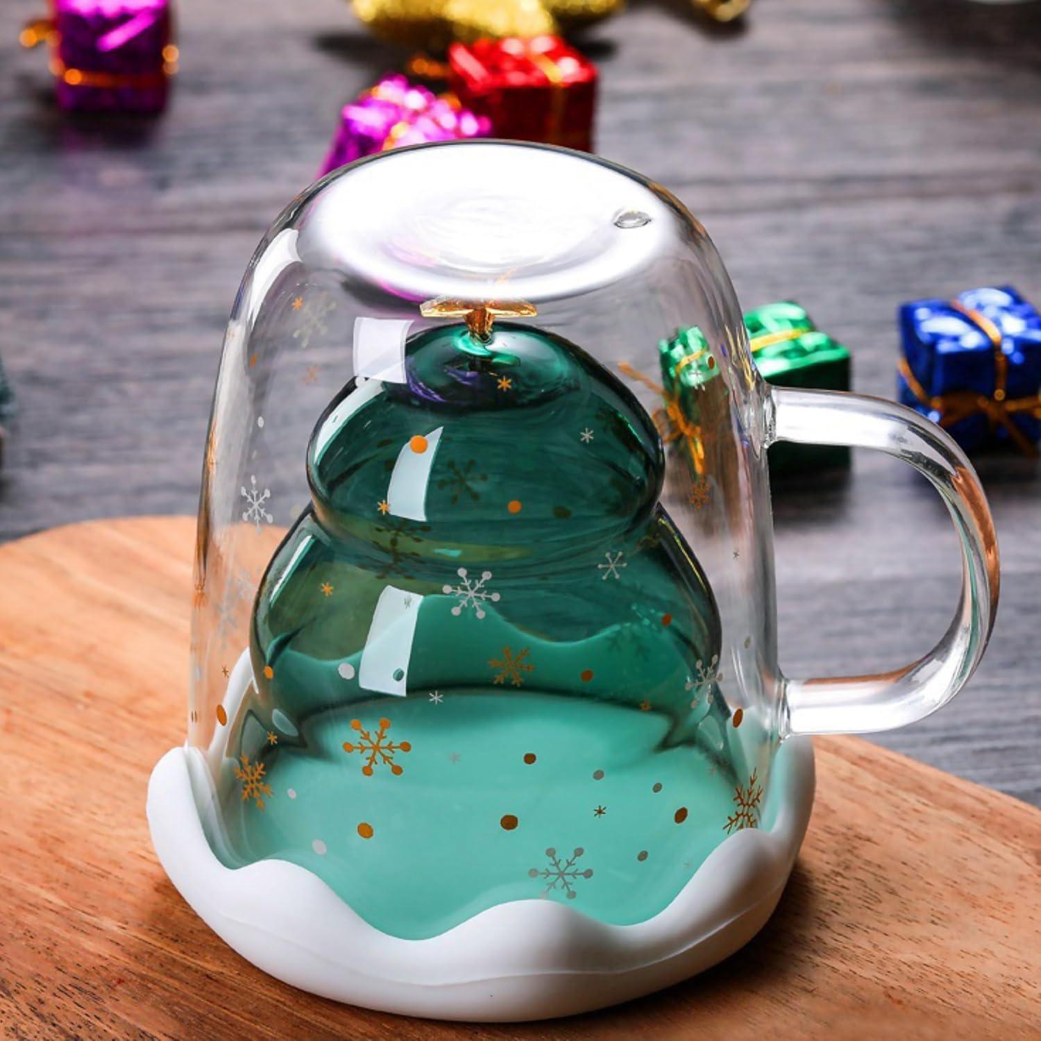 Weihnachtstasse Doppelwandige Gläser Teegläser Trinkgläserlustige Geschenke