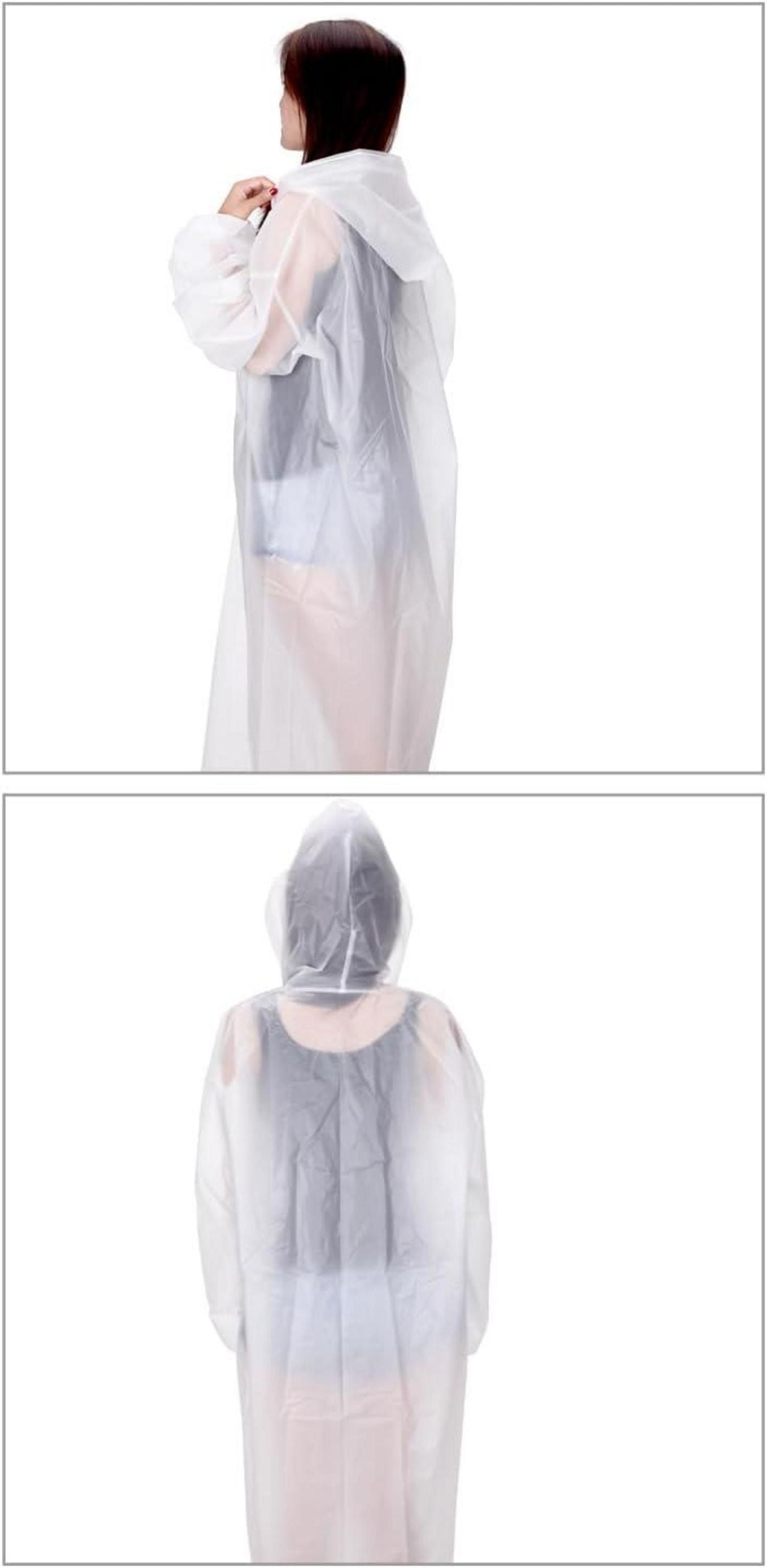 LEBEXY Regenponcho Damen Herren Regencape Kapuze wiederverwendbar Atmungsaktiv