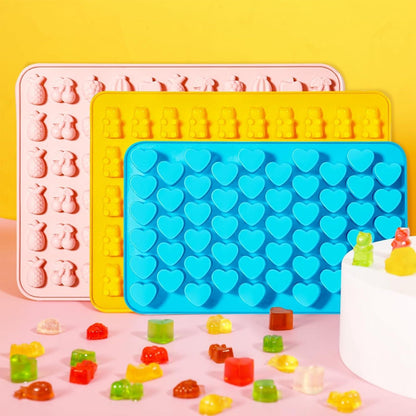 Silikon Gummibärenform Bonbonformen Herz Eiswürfelformen 3 Stück