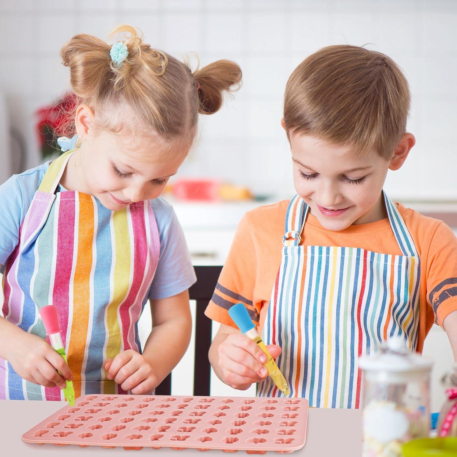Gummibärchen Silikonform Set Bonbon Schokoladenform Herz Eiswürfel Süssigkeiten