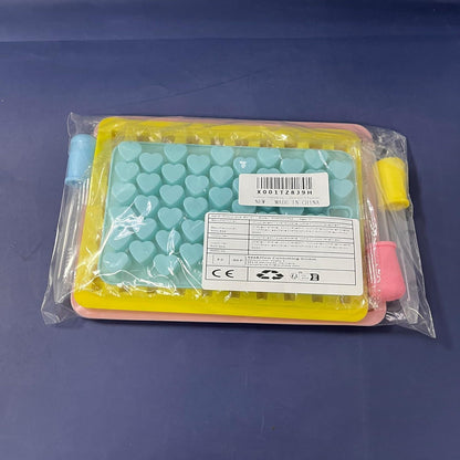 Silikon Gummibärenform Bonbonformen Herz Eiswürfelformen 3 Stück