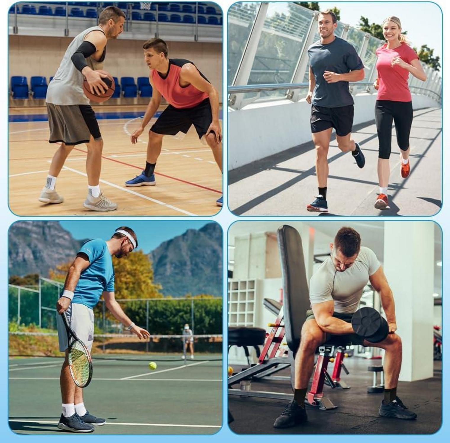 ACWOO Kompressionssocken 4 Paar Plantarfasziitis Fußbandage für Herren Damen