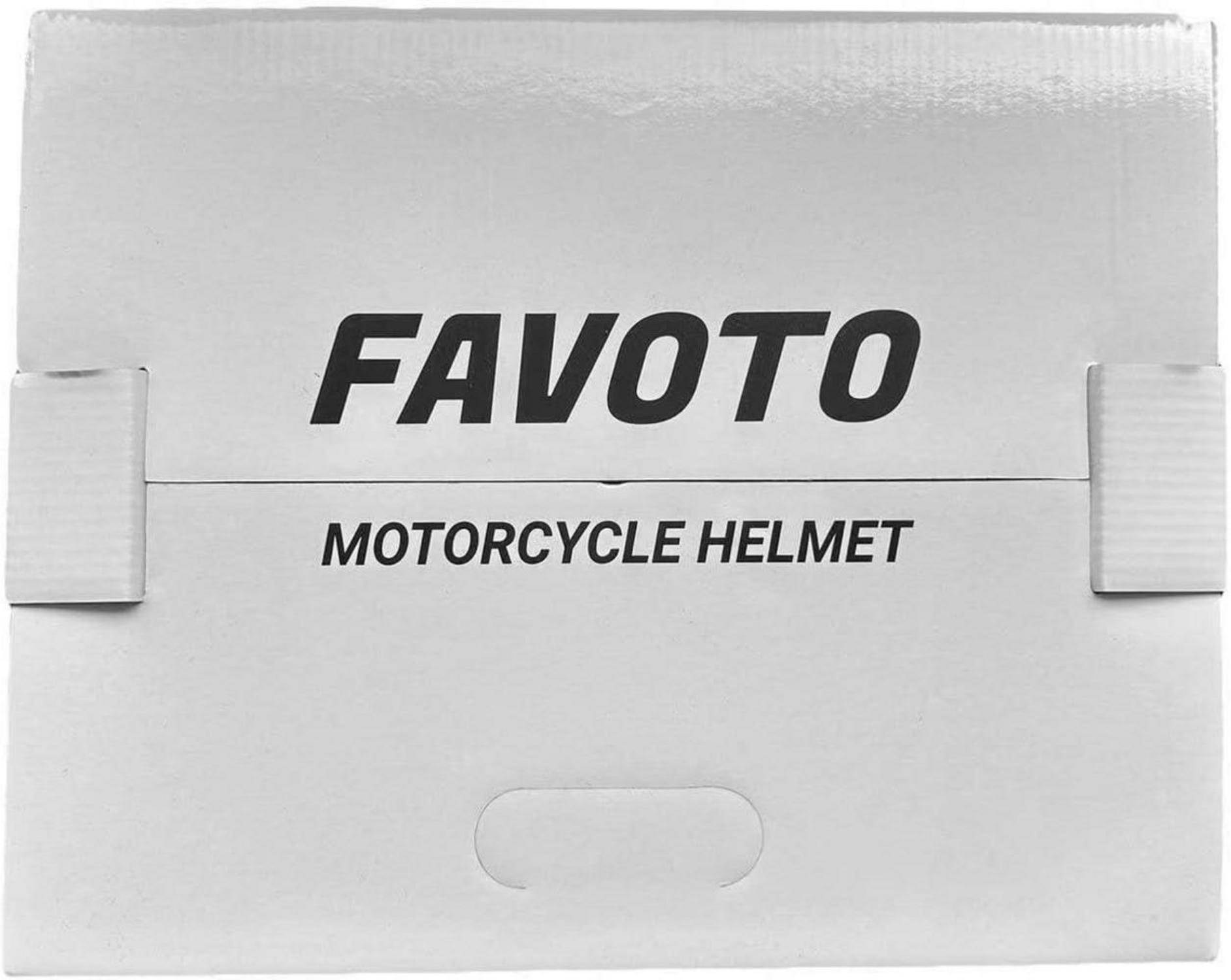 Favoto Motorradhelm Integralhelme Erwachsene Atmungsaktiv ECE Zertifiziert Grau L