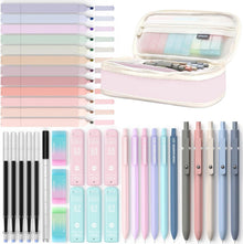 Pastell Textmarker Gelstifte Druckbleistift Set Mäppchen Girl Stuff