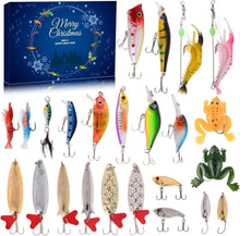 Adventskalender Angel Männer Weihnachtskalender 24 Angeln Köder Set