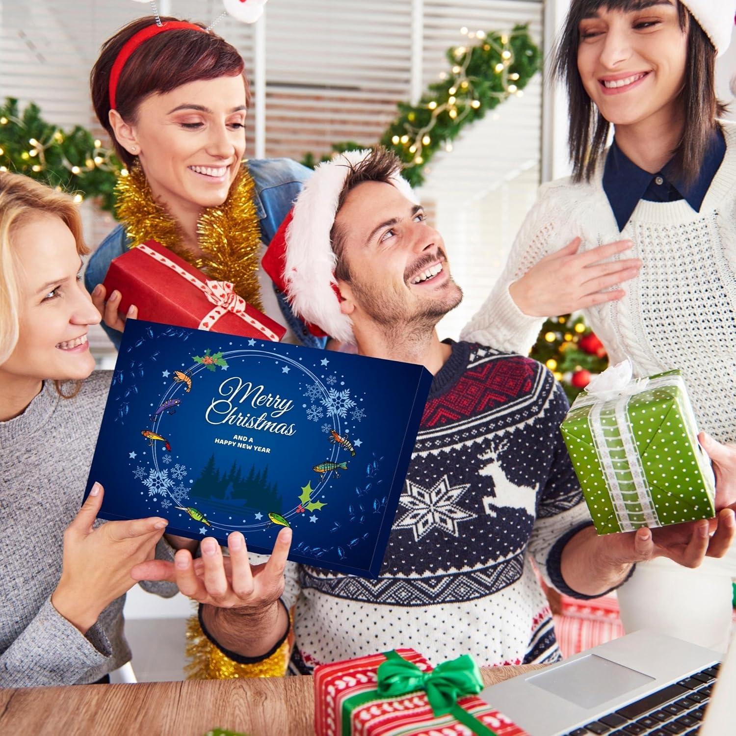 Angel Adventskalender Männer Fischer Köder Set Weihnachtskalender 2024