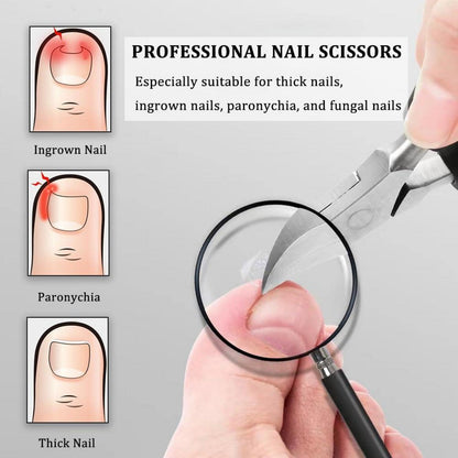 Metall Nagelzange Profi Nagelschere Edelstahl für dicke und
