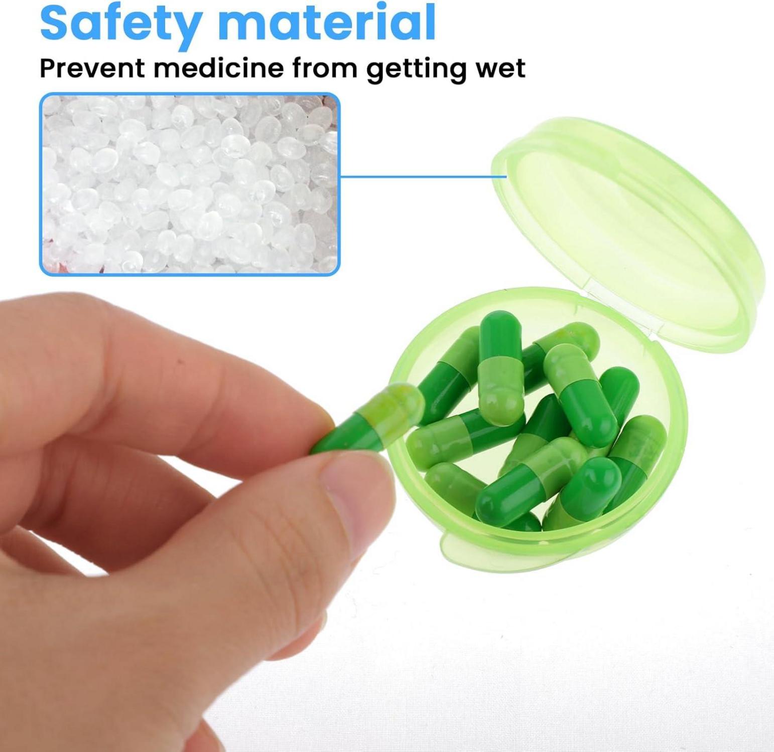 Mini-Pillendose 5er Set Pillen-Box Organizer Tragbar