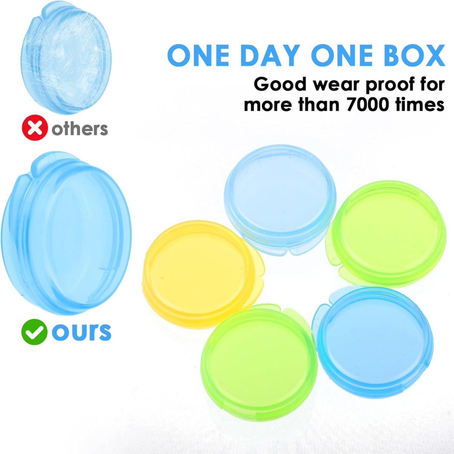 5er Packung Mini-Pillendosen Pillen-Organizer tragbar Reise Vitamin-Halter